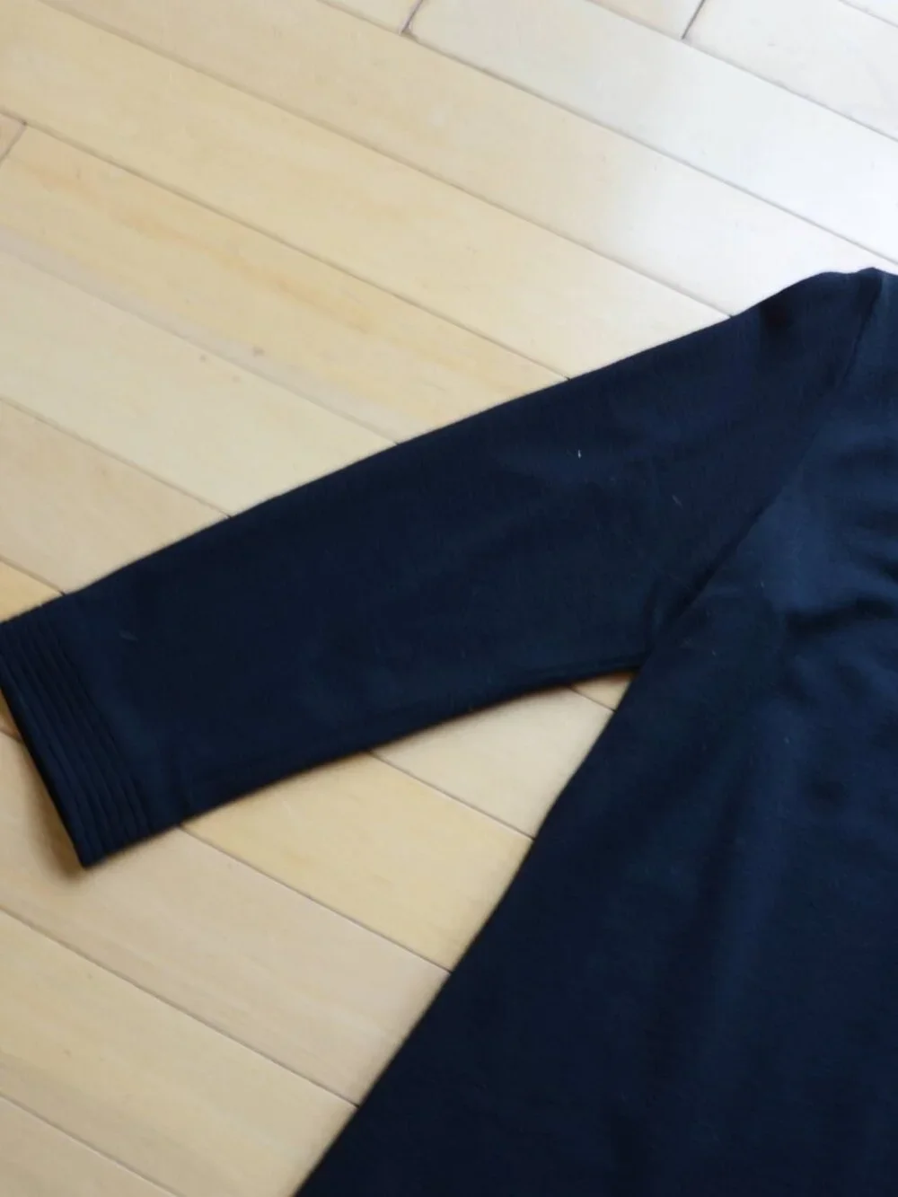 Eileen Fisher Open Front Wool Blend Cardigan Jacket Size M Black